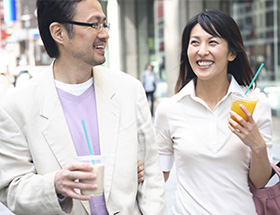 couple walking