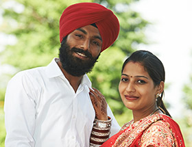 young sikh couple