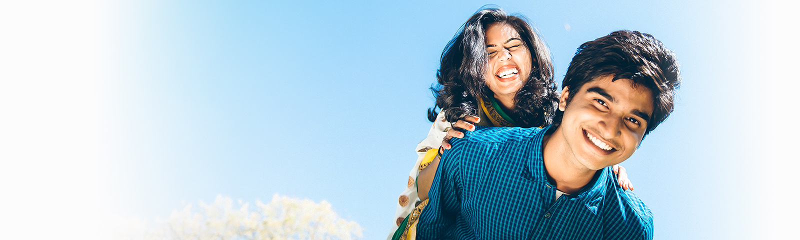 indian couple having fun