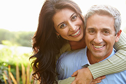 couple smiling