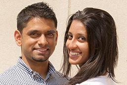 happy Muslim couple