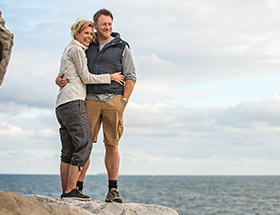 couple on a mountain 