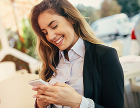 attractive lesbian on the phone