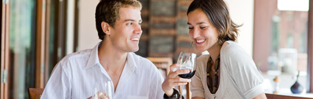 Couple on a lunch date